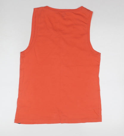 DC Shoes Men's Orange Sleeveless T-Shirt S