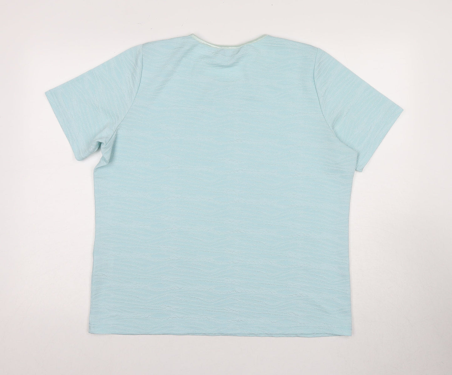 Honor Millburn Women's Blue Crew Neck T-Shirt L