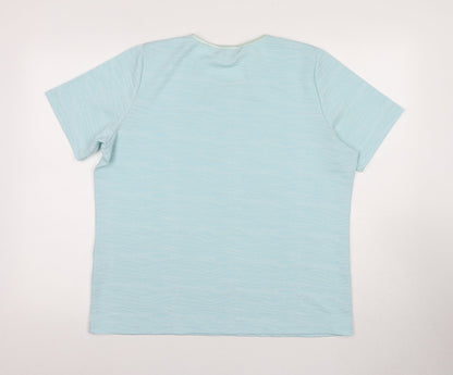 Honor Millburn Women's Blue Crew Neck T-Shirt L