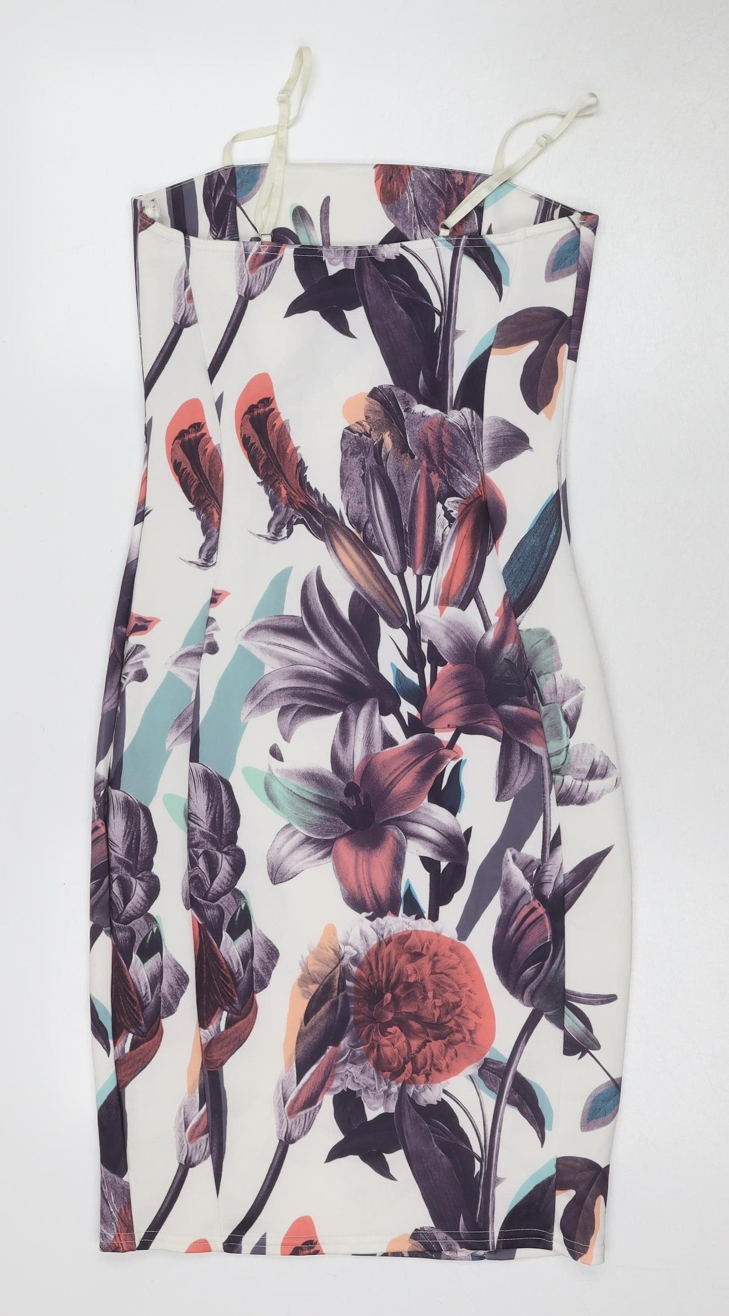 Quiz Women's Multicoloured Floral Dress, Size 12