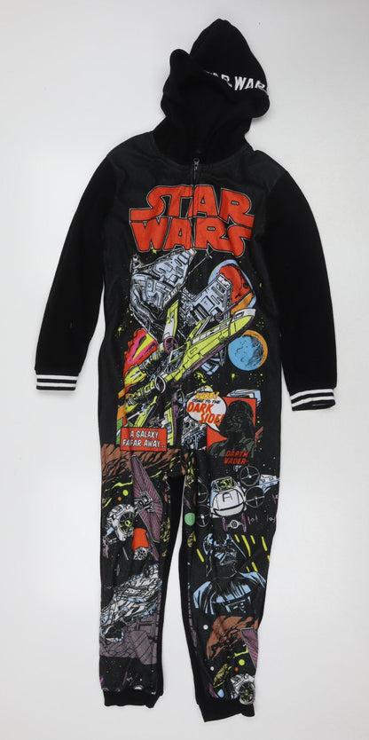 George Boys Black Star Wars Onesie 9 Years Fleece Novelty