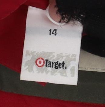 Target Women's Red Anorak Jacket Size 14 Regular Casual