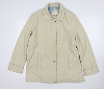 Womens UK Size 16 EWM Beige Basic Jacket