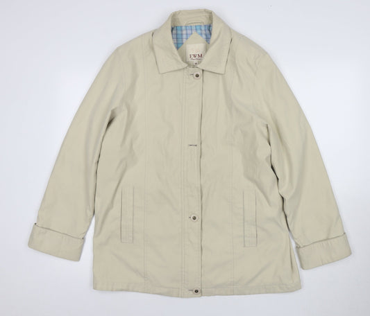 Womens UK Size 16 EWM Beige Basic Jacket