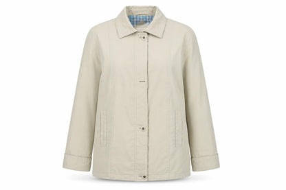 Womens UK Size 16 EWM Beige Basic Jacket