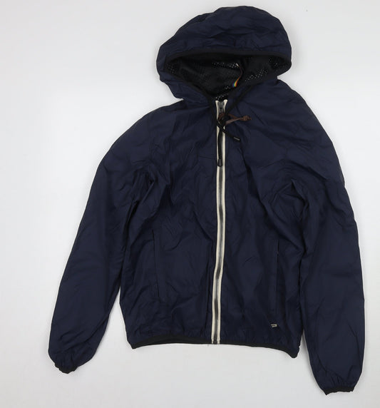Mens UK Size S Trez Blue Windbreaker Coat
