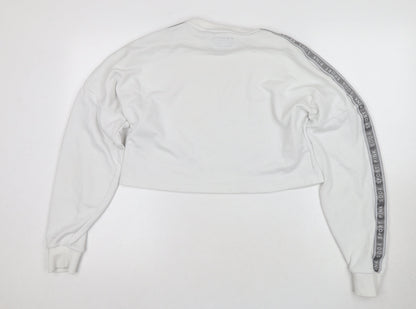 Pink Soda Sport Women's White Pullover Sweatshirt Size 8