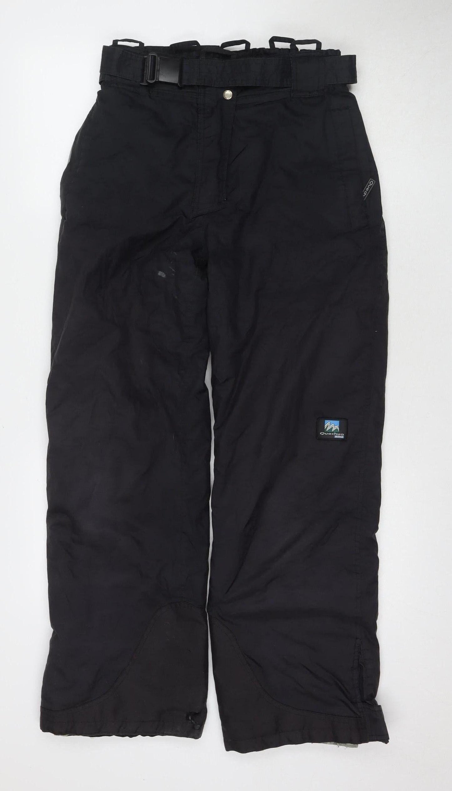 Quechua Men's Black Snow Pants Size 16 Waterproof