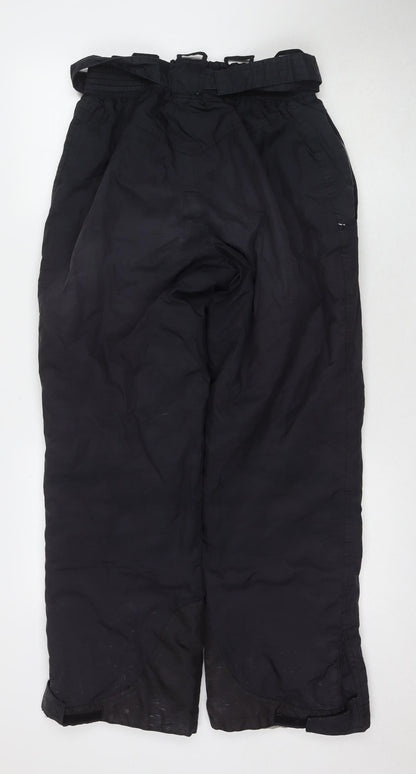 Quechua Men's Black Snow Pants Size 16 Waterproof