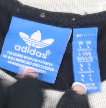 Adidas Men's Black T-Shirt, Size S, Logo Crew Neck