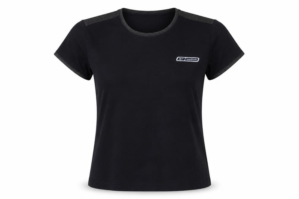 Womens UK Size 12 Reebok Black Basic T-Shirt