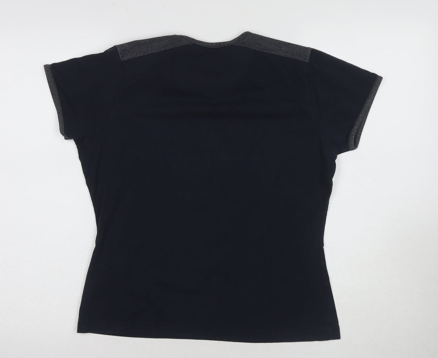 Womens UK Size 12 Reebok Black Basic T-Shirt