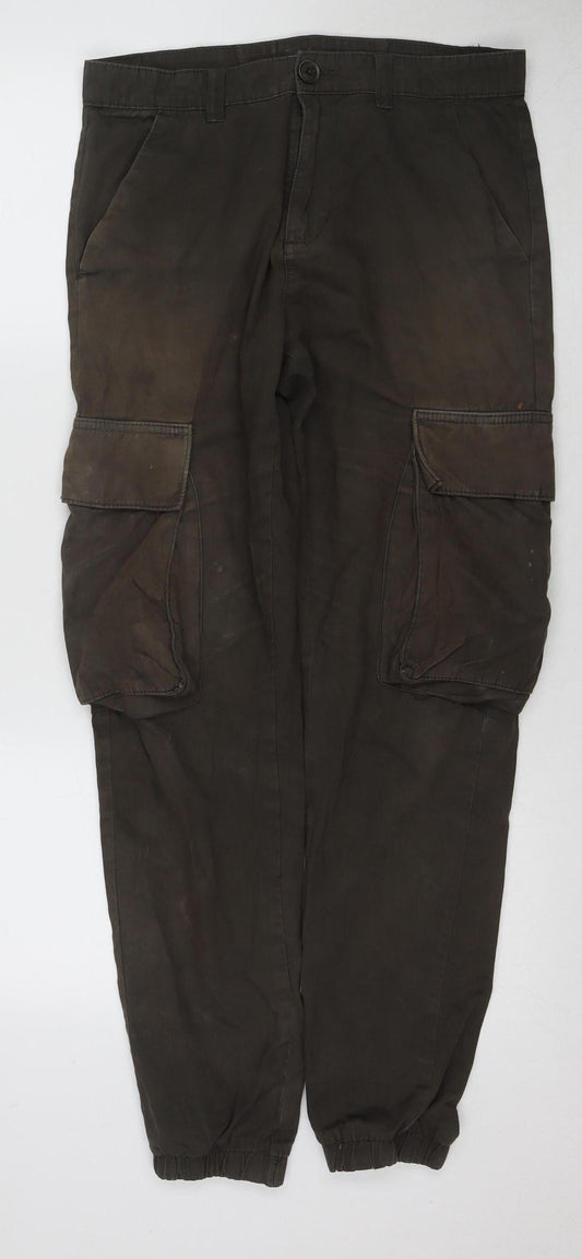 French Connection Men's Black Cargo Trousers - S