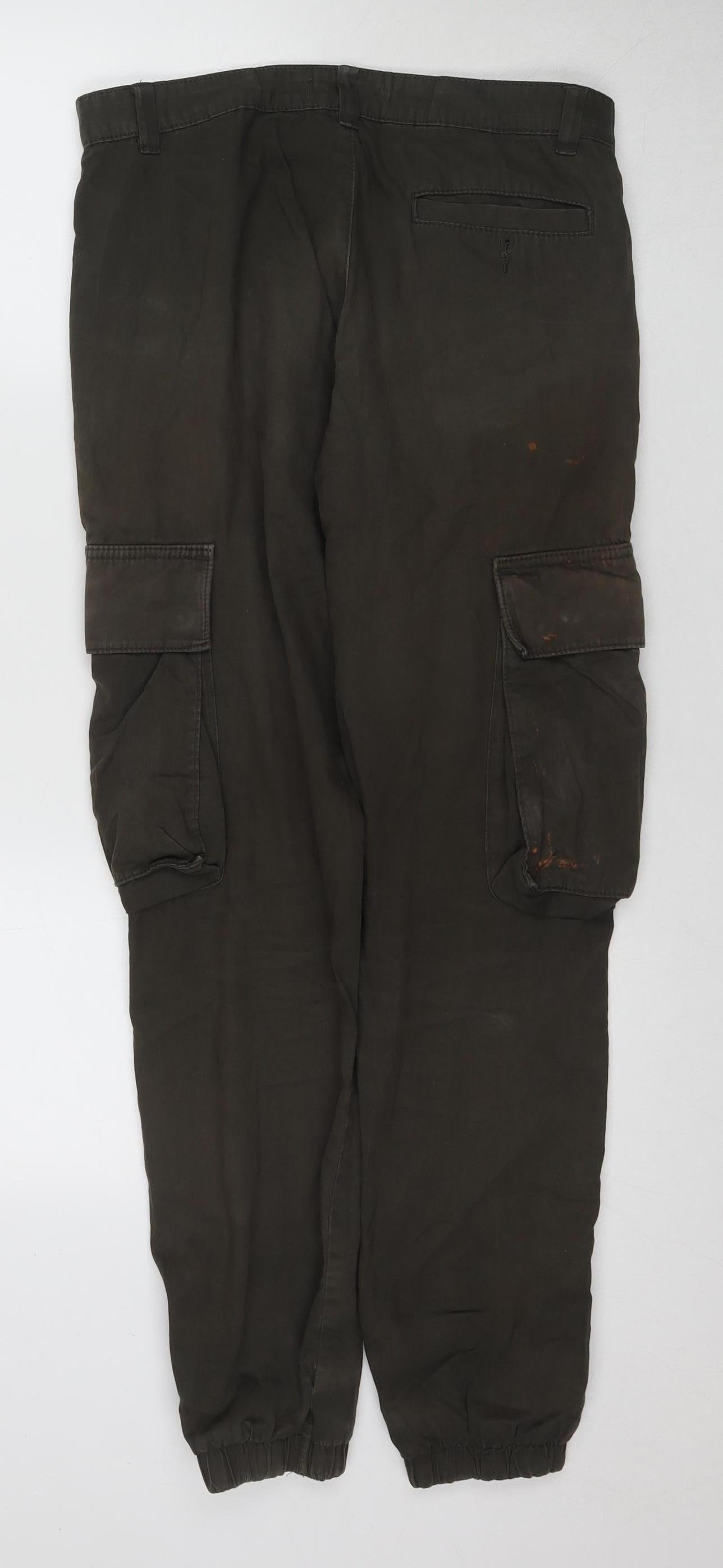 French Connection Men's Black Cargo Trousers - S
