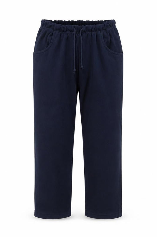 Front view of Damart unisex blue relaxed sweatpants uk 18