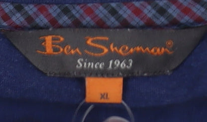 Mens UK Size XL Ben Sherman Blue  T-Shirt