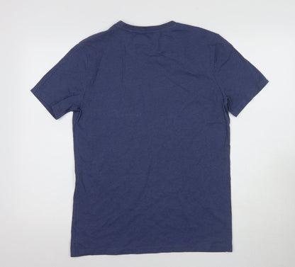 Mens UK Size S Coca-Cola Blue  T-Shirt
