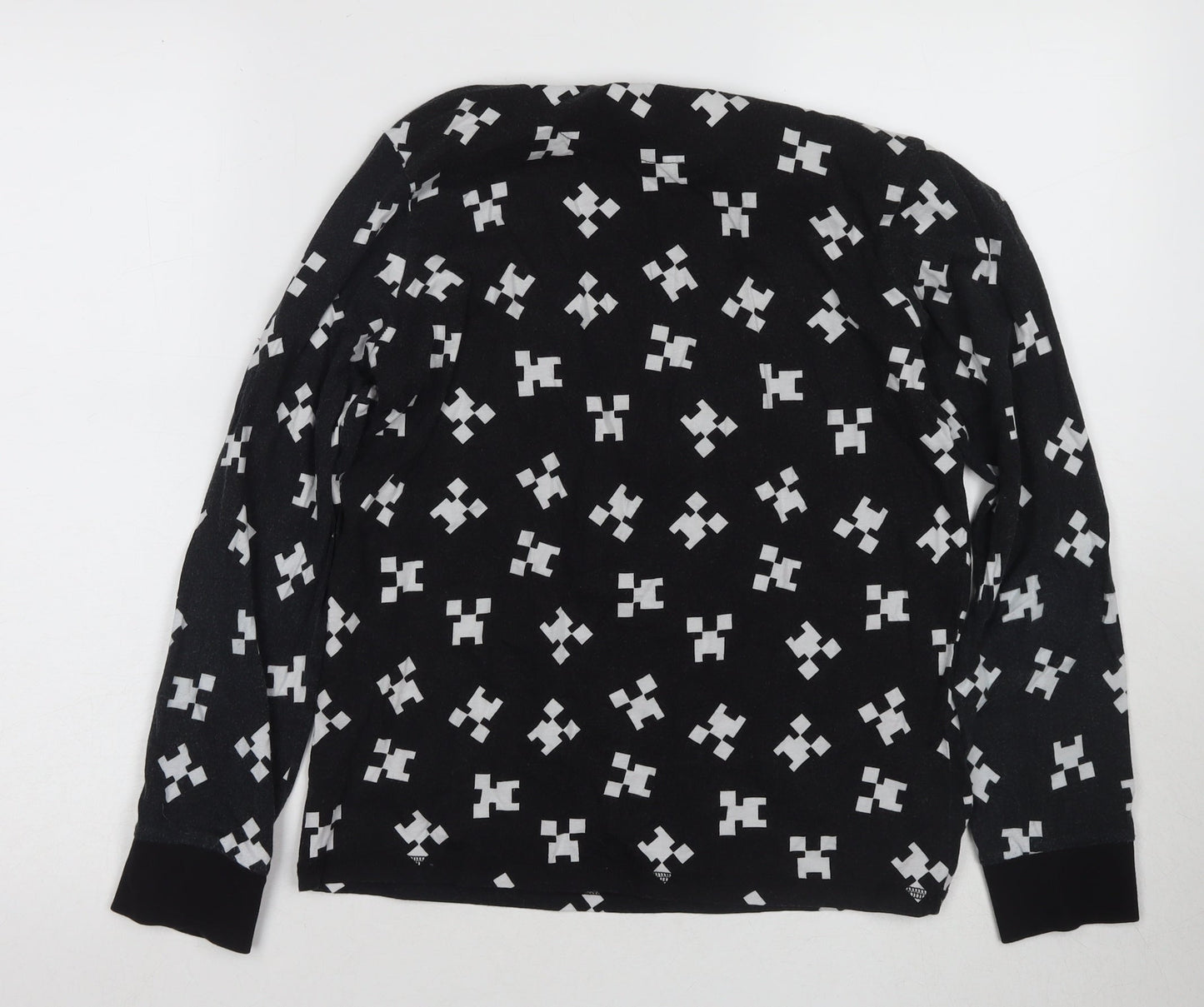 Minecraft Boys Black Long Sleeve T-Shirt 13-14 Years