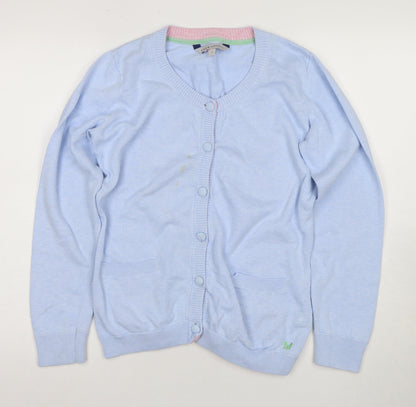 Womens UK Size 12 J.CREW Blue Cardigan Jumper