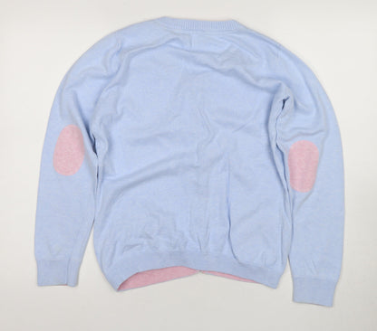 Womens UK Size 12 J.CREW Blue Cardigan Jumper