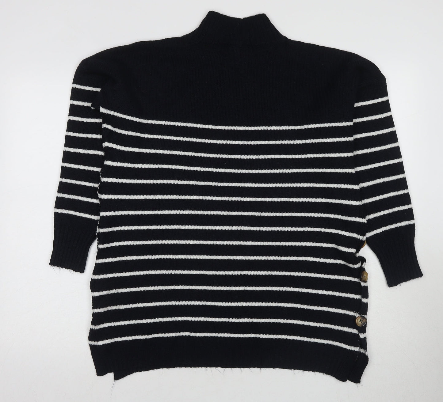 Womens UK Size S JoJo Maman Bébé Black Pullover Jumper