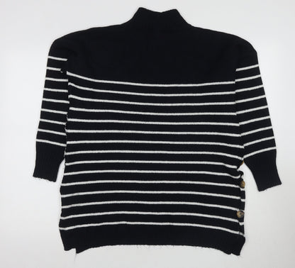 Womens UK Size S JoJo Maman Bébé Black Pullover Jumper