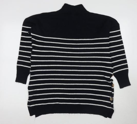 Womens UK Size S JoJo Maman Bébé Black Pullover Jumper