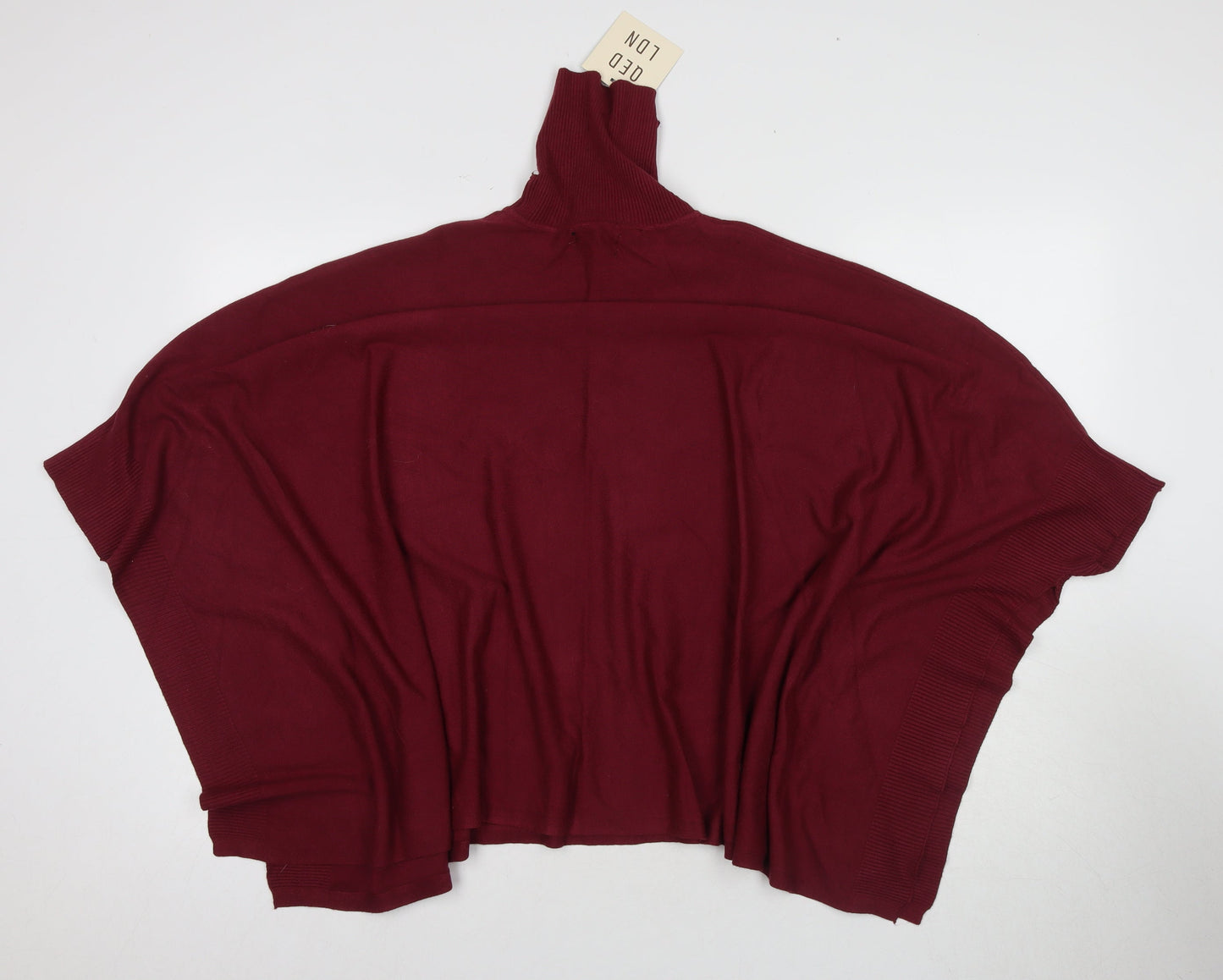 Womens UK Size One Size QED London Red Tunic Jumper