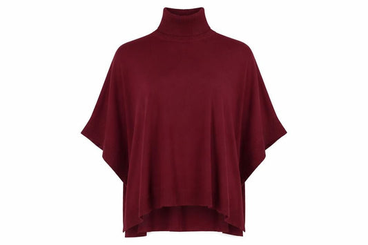 Womens UK Size One Size QED London Red Tunic Jumper