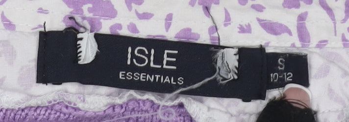 Womens UK Size S Isle Purple Pullover Jumper