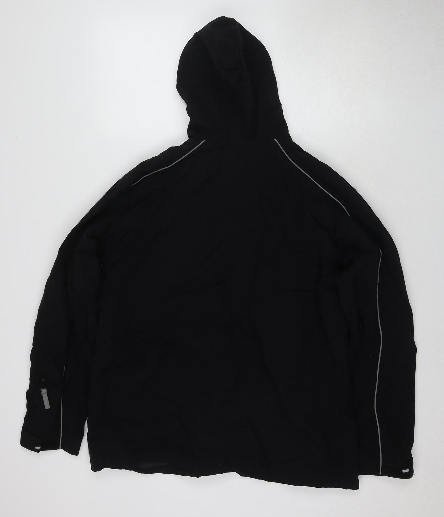 Mens UK Size XL Cutting Edge Black Windbreaker Coat