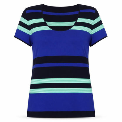 Womens UK Size L Planet Blue Basic T-Shirt