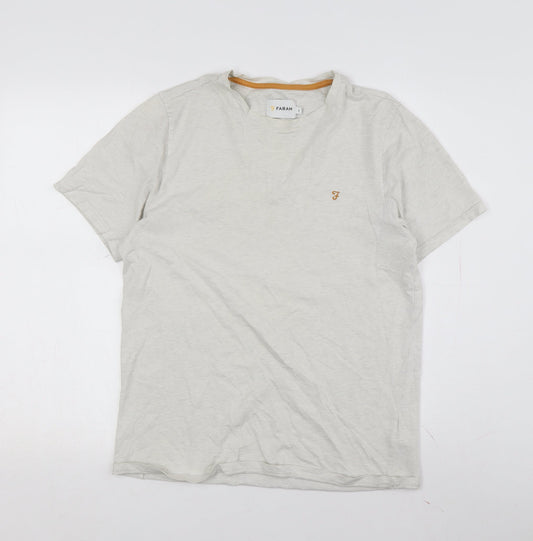 Mens UK Size M Farah Beige  T-Shirt