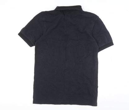 Fred Perry Men's Black Polo, Size S, Casual Short Sleeve