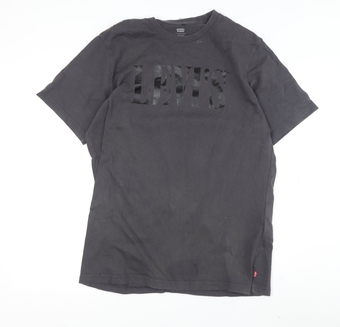 Levi's Men's Black Relaxed Fit Crew Neck T-Shirt