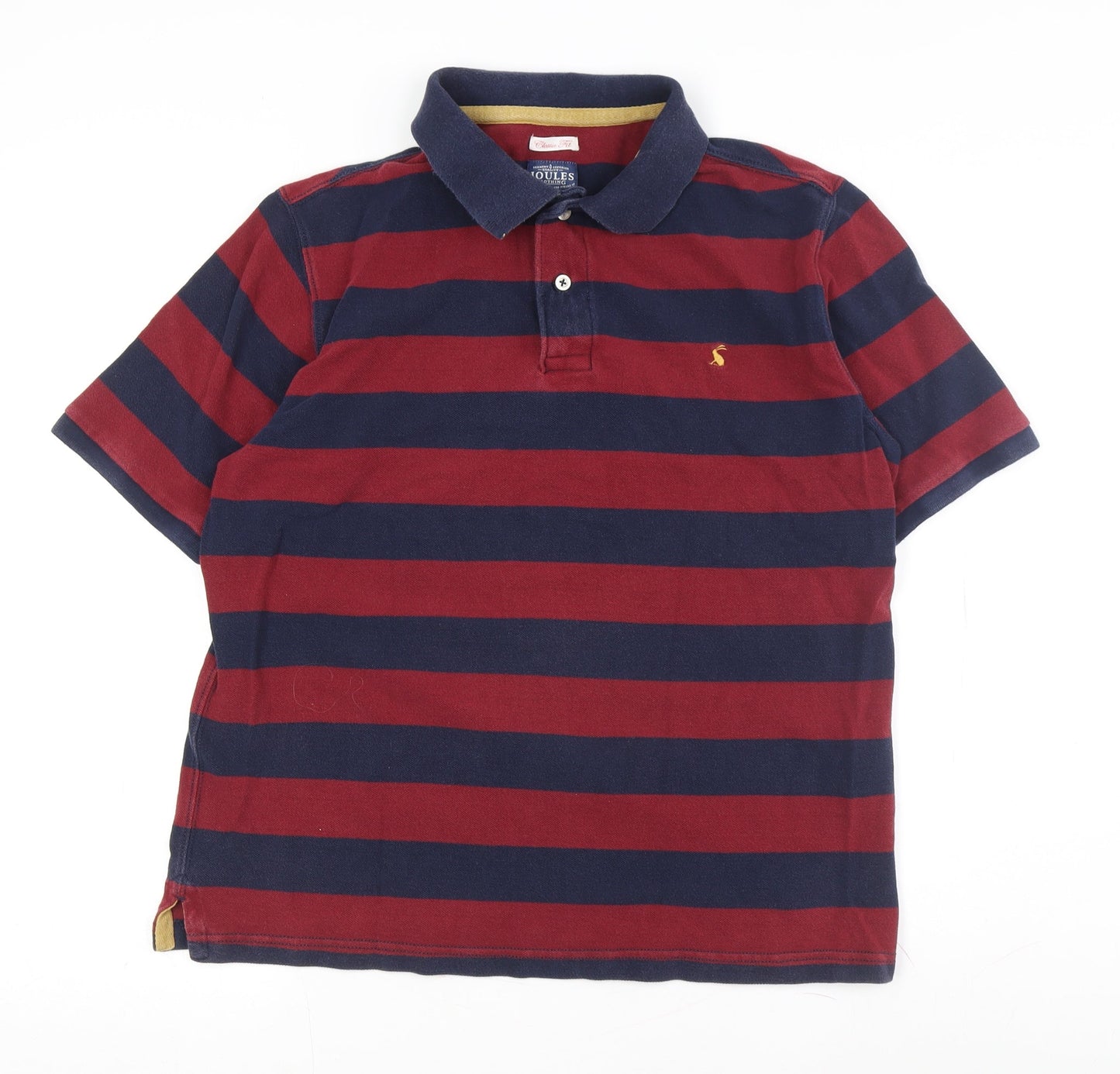 Joules Men's Multicoloured Striped Polo Shirt - Size S, Classic