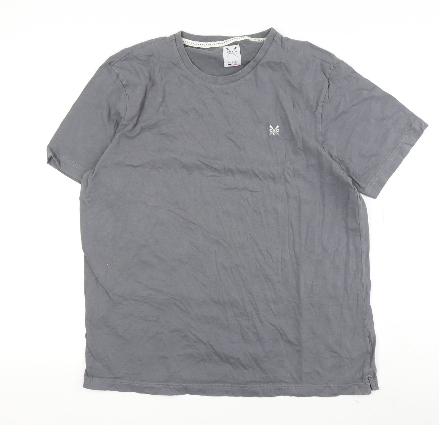 Mens UK Size 2XL Crew Clothing Co. Grey  T-Shirt