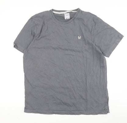 Mens UK Size 2XL Crew Clothing Co. Grey  T-Shirt