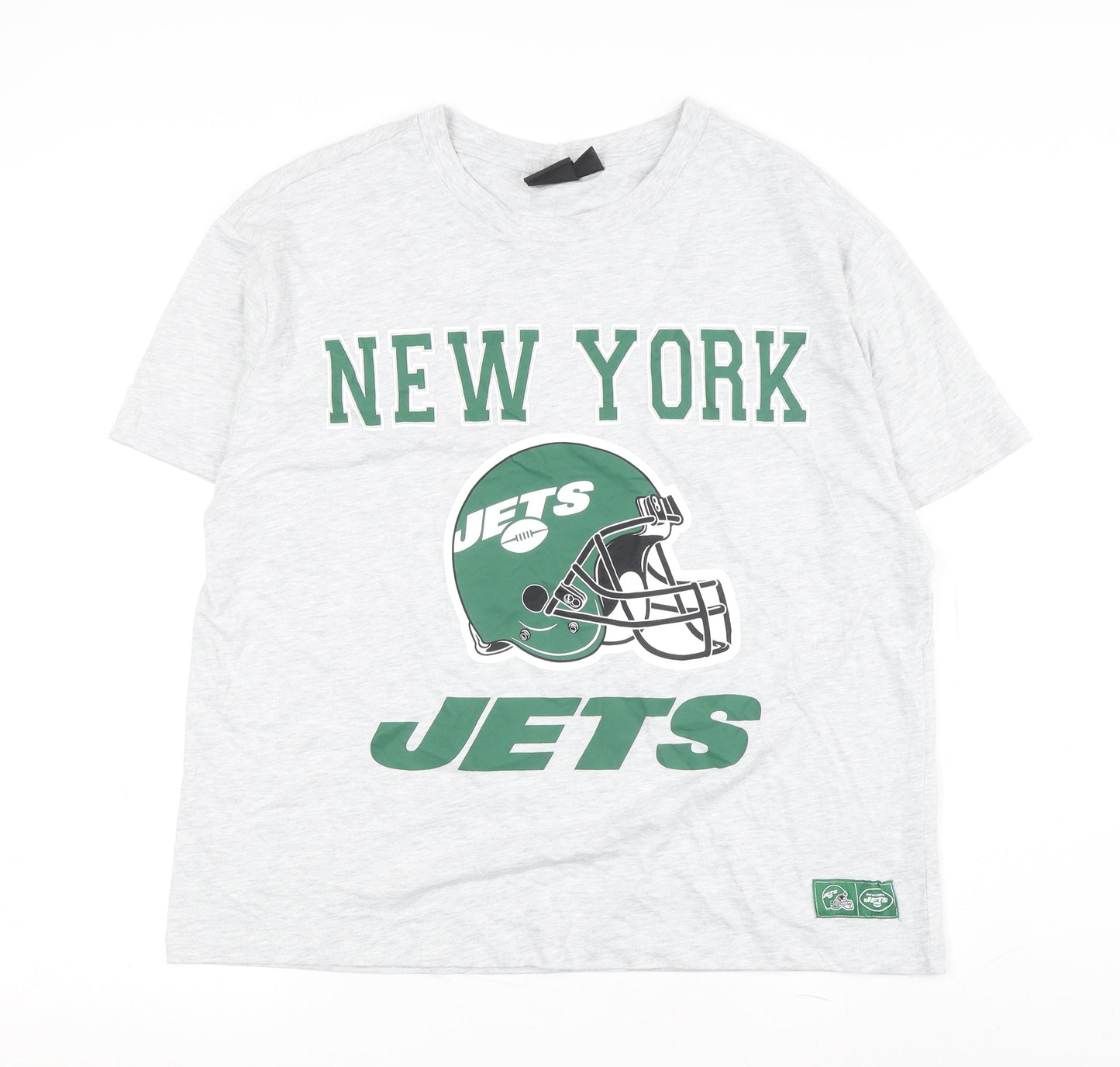 NFL Men's Grey New York Jets T-Shirt Size L