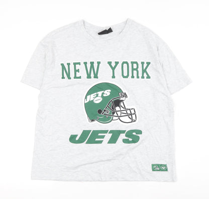 NFL Men's Grey New York Jets T-Shirt Size L