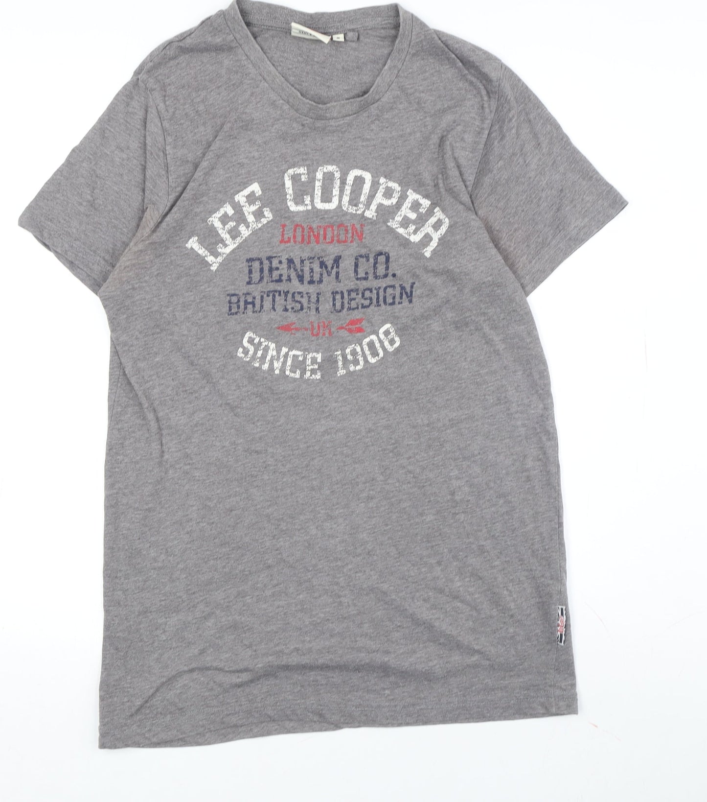 Lee Cooper Grey Men's Graphic T-Shirt S