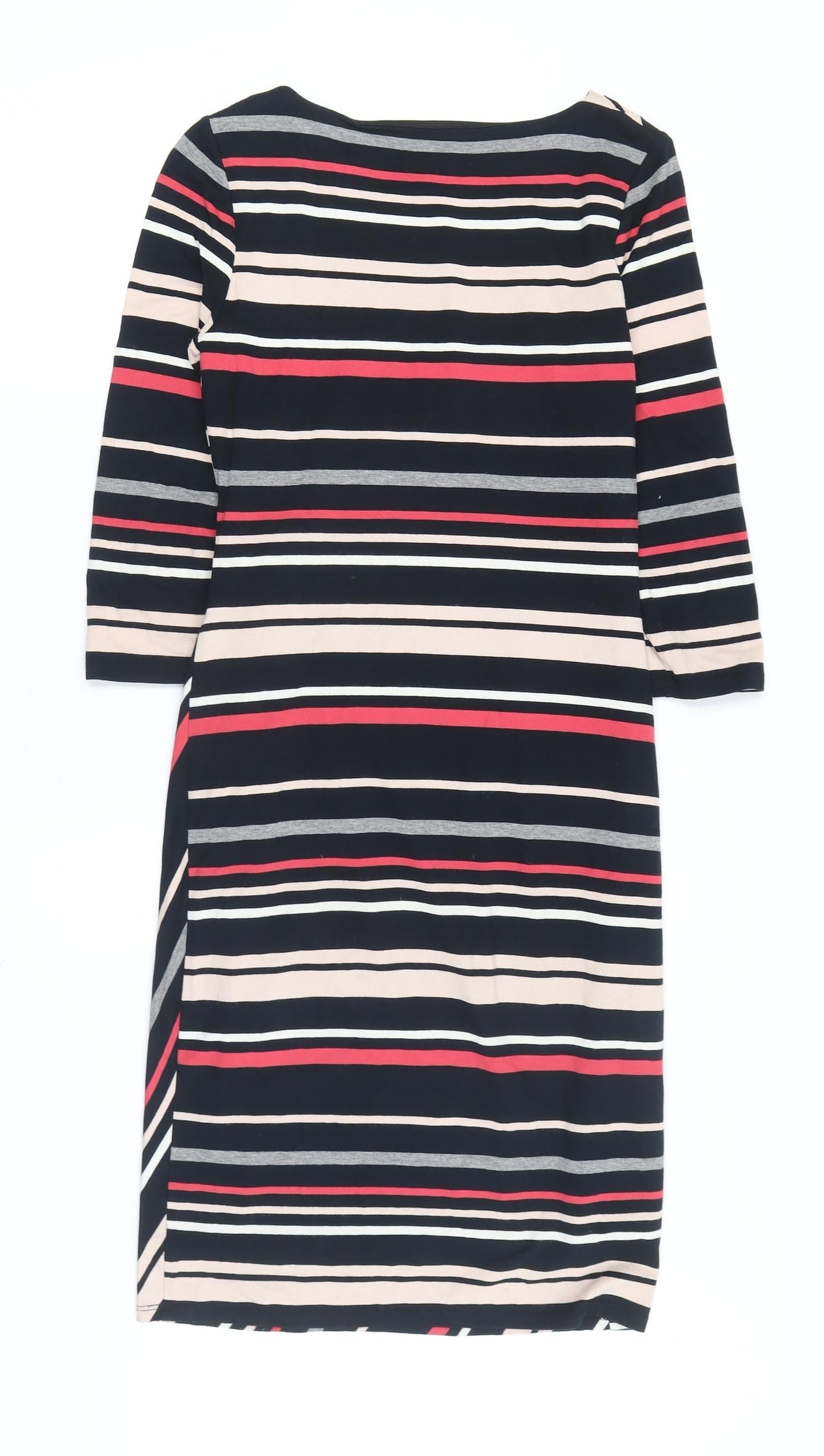 Kaliko Women's Black Striped Bodycon Dress, Size 8
