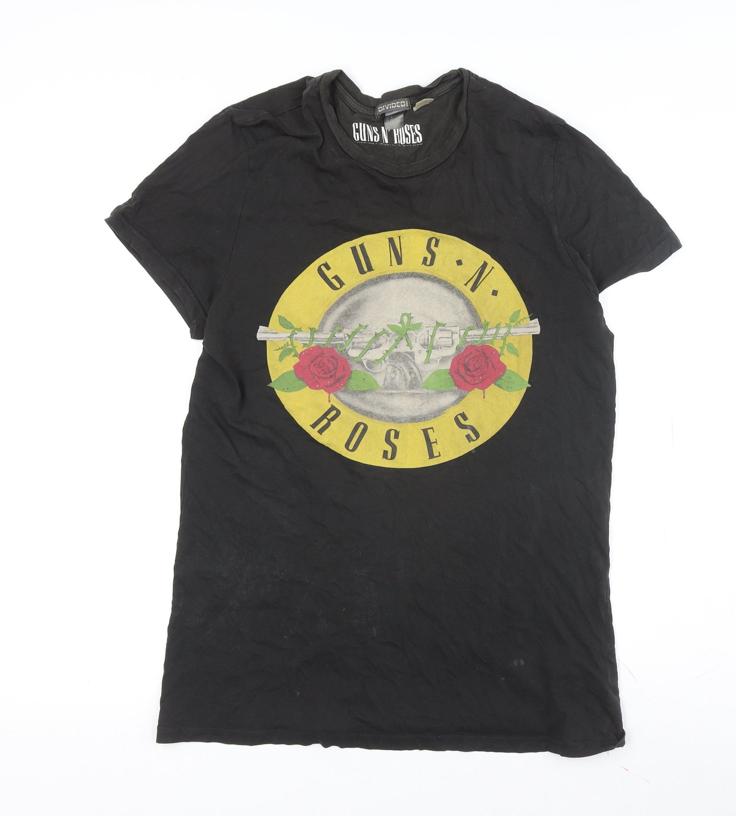 Unisex Adults UK Size S H&M Black  T-Shirt