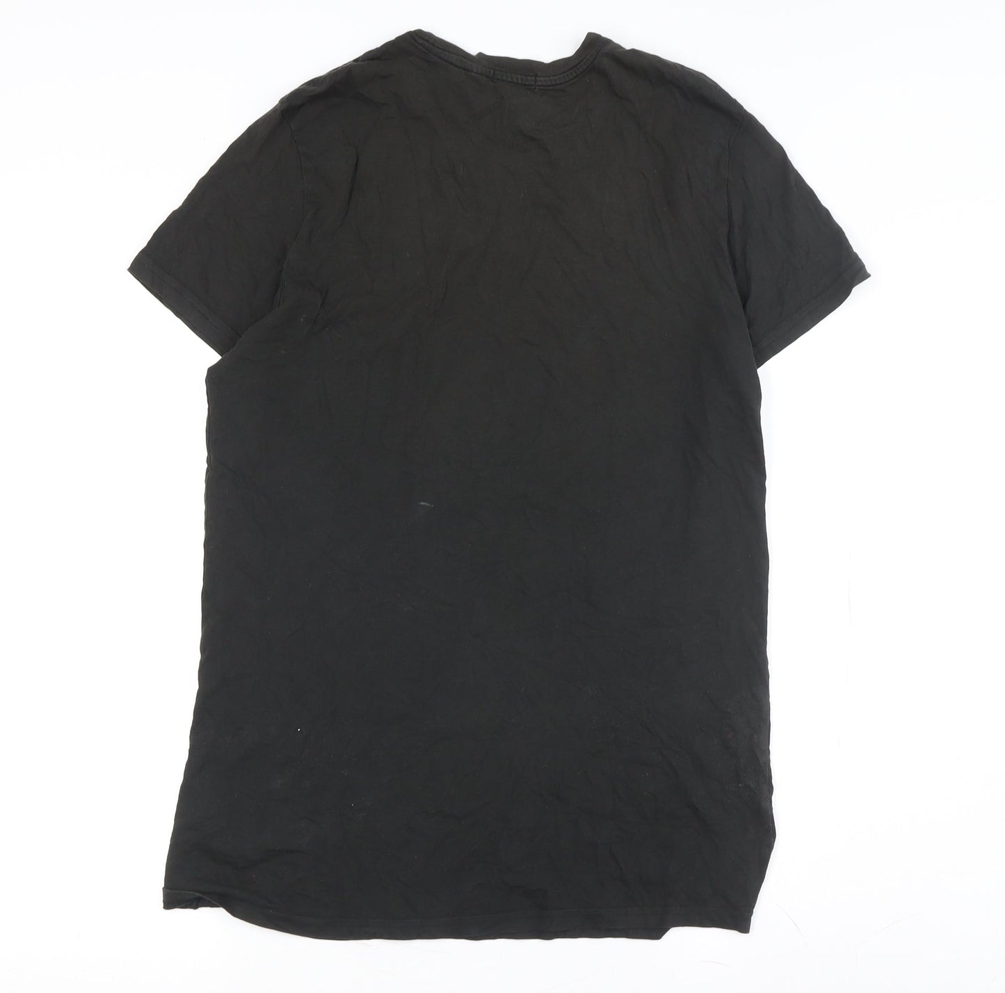 Unisex Adults UK Size S H&M Black  T-Shirt