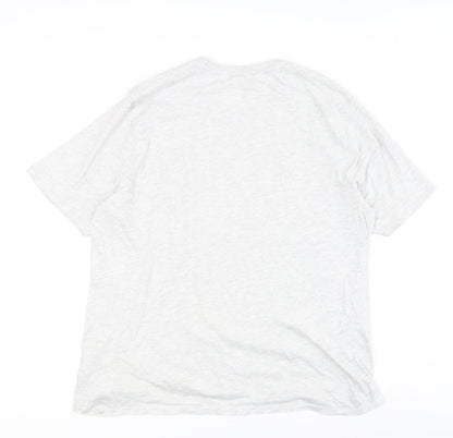 Marvel Men's Grey Graphic Print T-Shirt, Size L