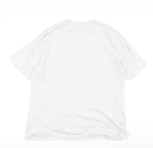 Marvel Men's Grey Graphic Print T-Shirt, Size L