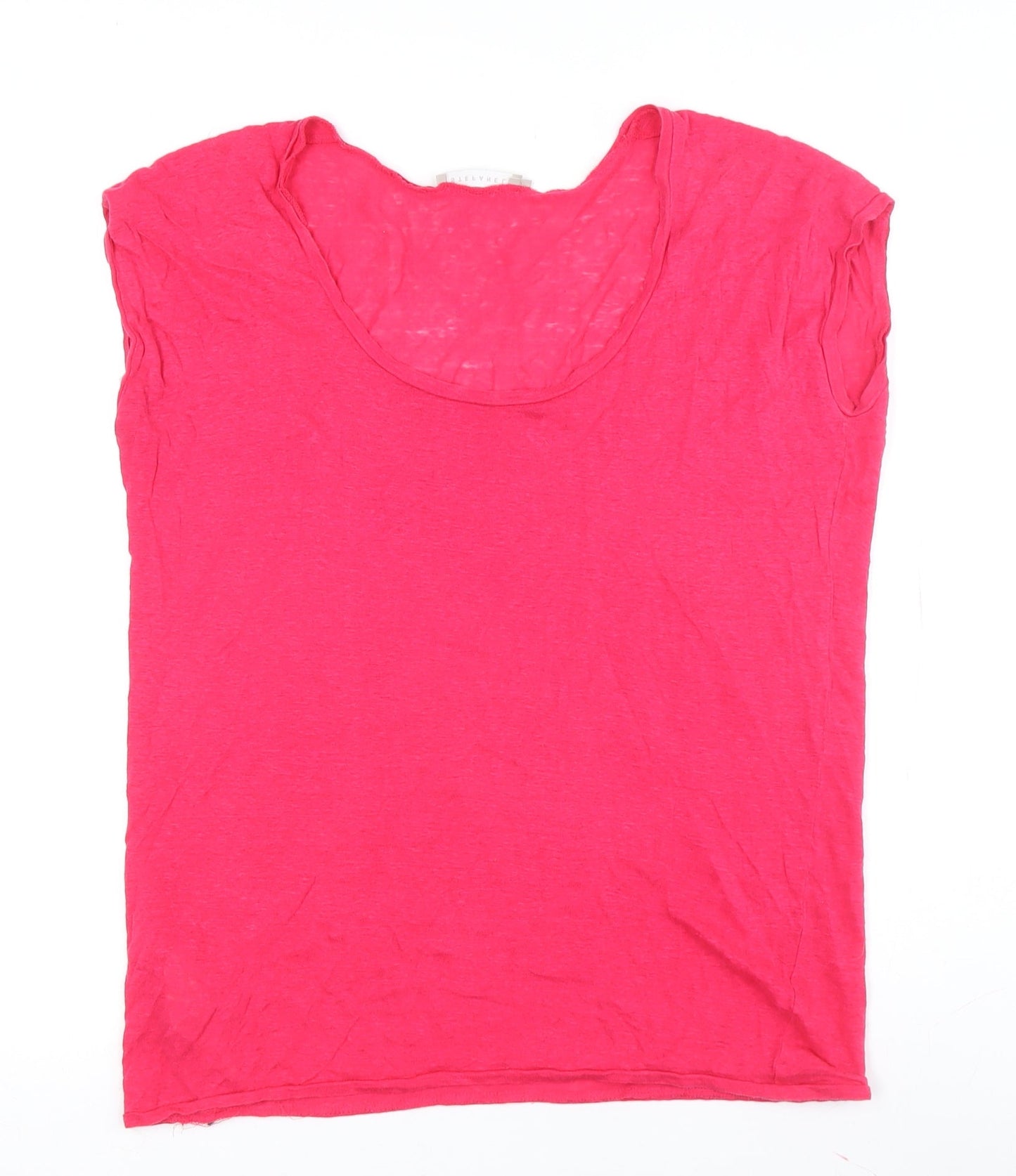 Stefanel Women's Red Sleeveless T-Shirt Size S