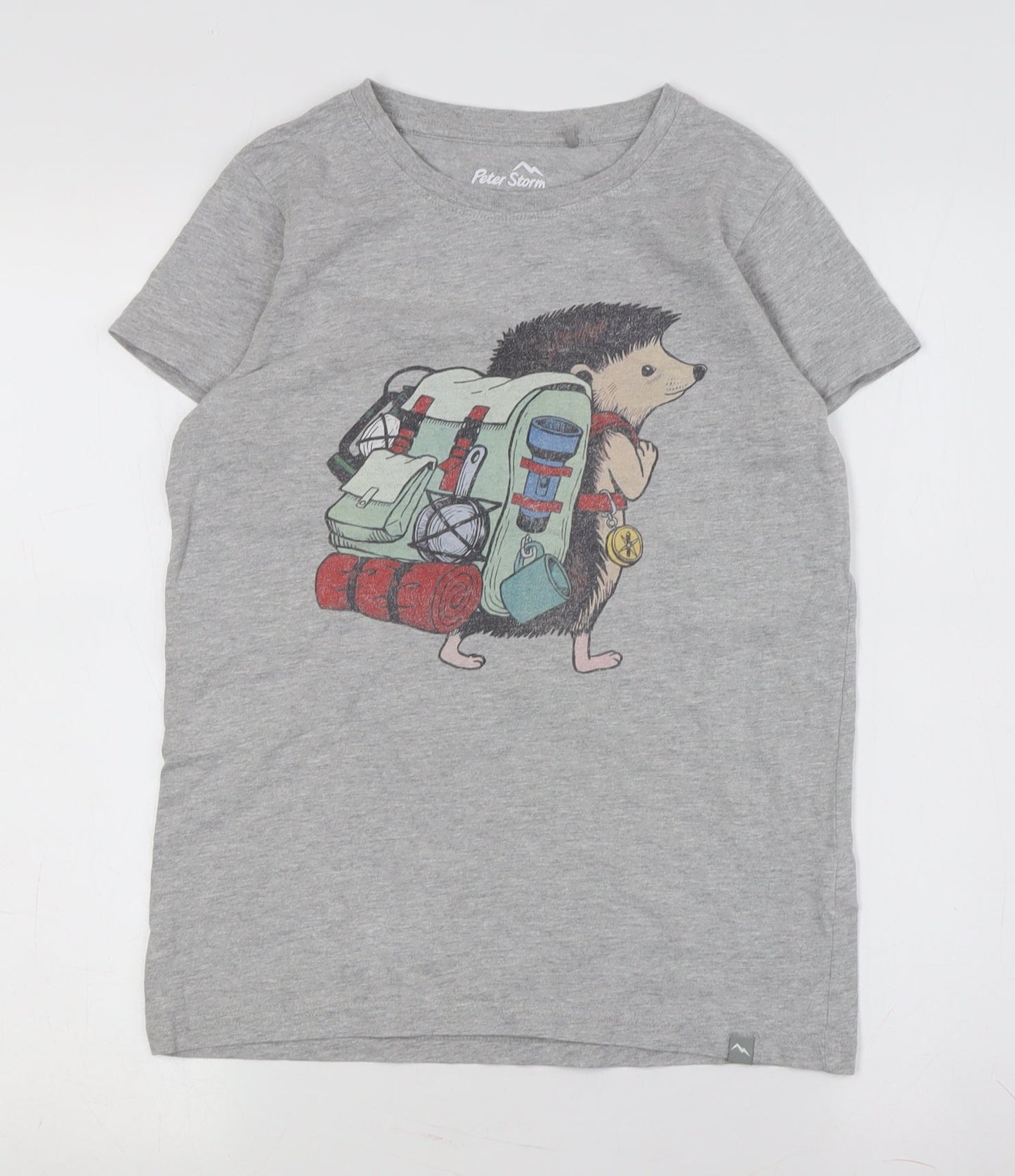 Peter Storm Teens Grey Animal Print T-Shirt