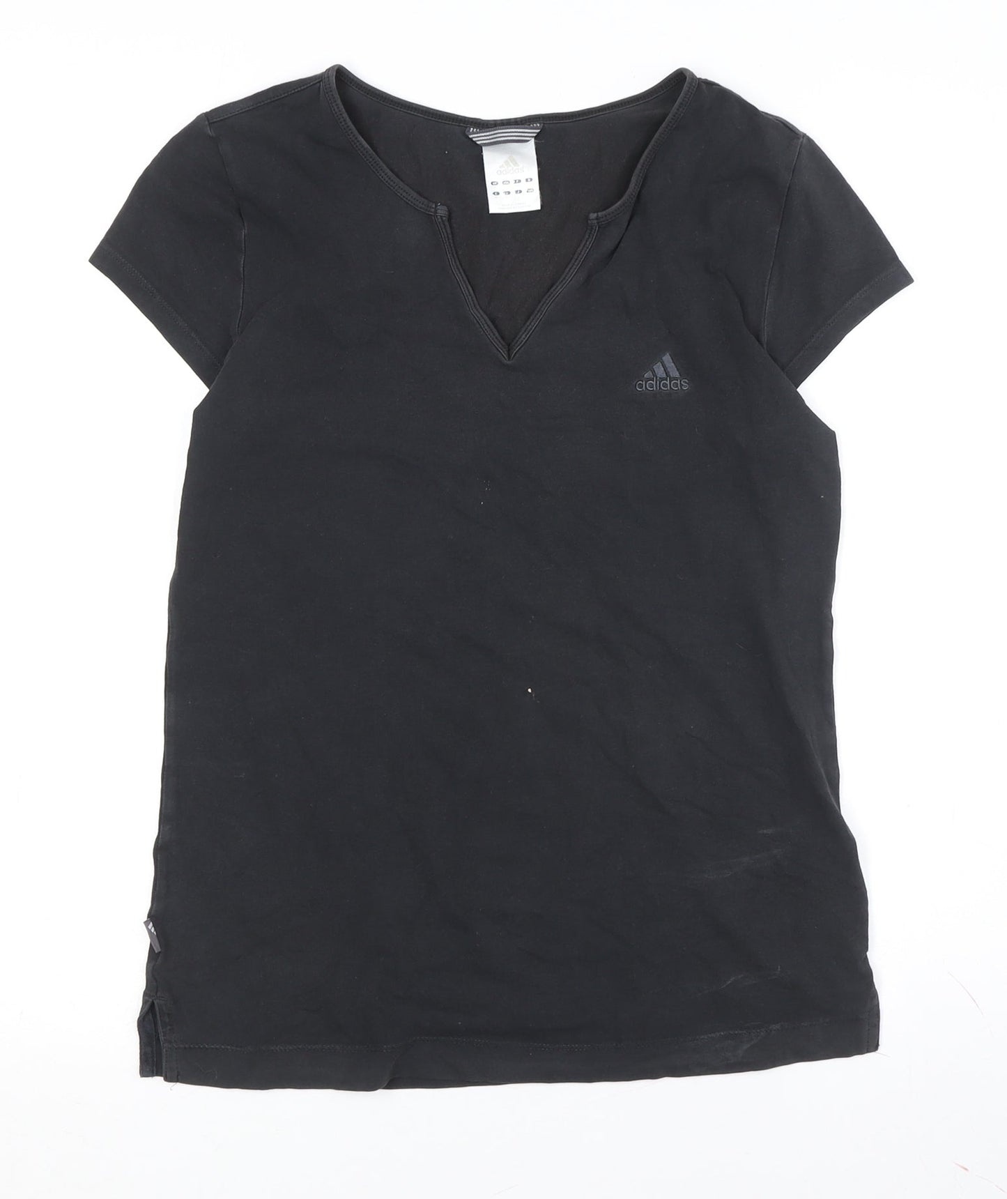 Womens UK Size 12 adidas Black Basic T-Shirt