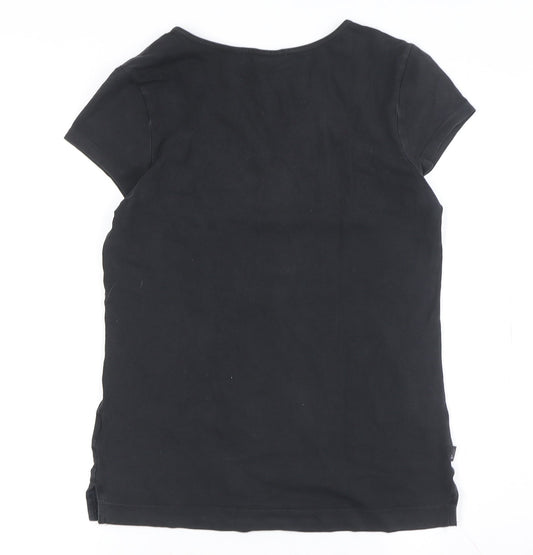 Womens UK Size 12 adidas Black Basic T-Shirt